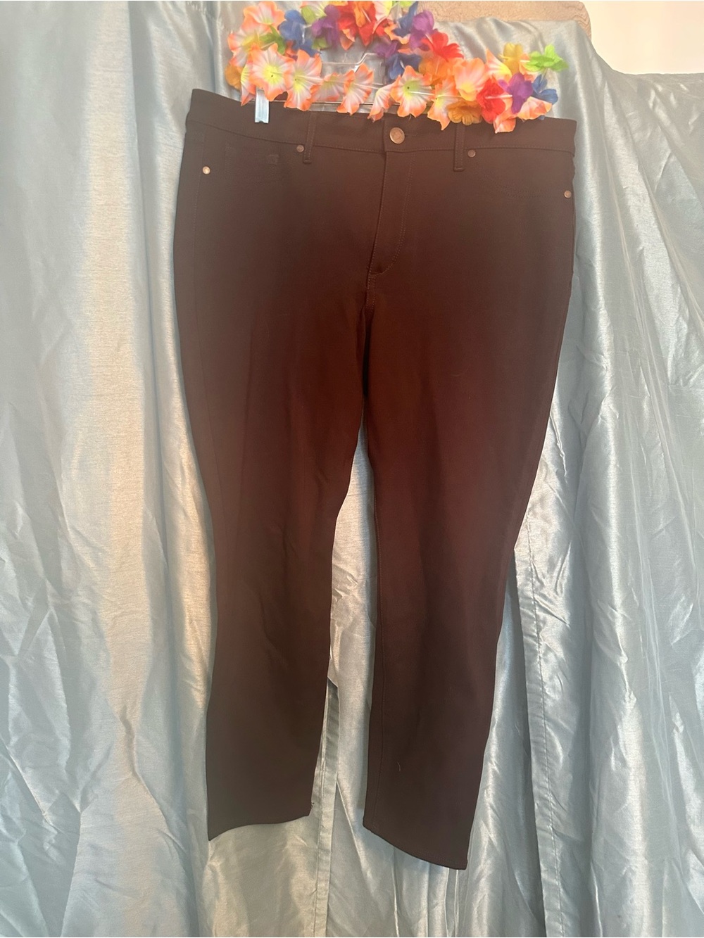Gloria Vanderbilt Women's Brown Stretch Slim Jeans 16